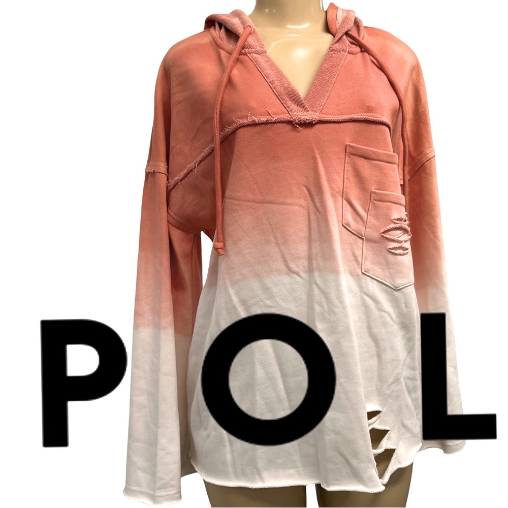 NWOT POL Distressed Hoody - Rack 2